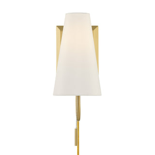 Wilkes One Light Wall Sconce in Warm Brass