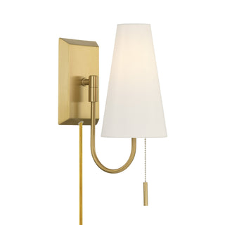 Wilkes One Light Wall Sconce in Warm Brass