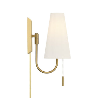 Wilkes One Light Wall Sconce in Warm Brass