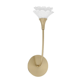 Florena One Light Wall Sconce in Noble Brass