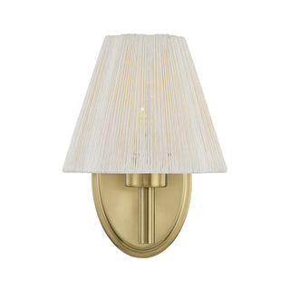 Rosa One Light Wall Sconce in Noble Brass
