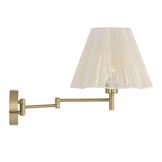 Rosa One Light Wall Sconce in Noble Brass