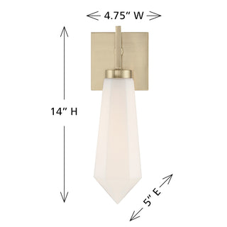 Leland LED Wall Sconce in Noble Brass