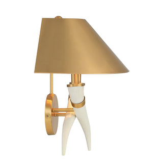 Hearne Two Light Wall Sconce in Warm Brass