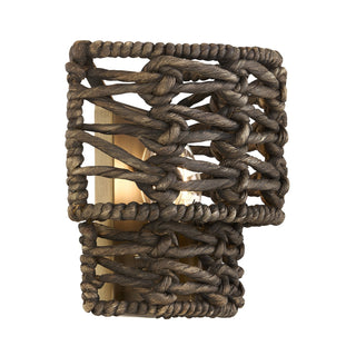 Silencio Two Light Wall Sconce in Riviera Brass