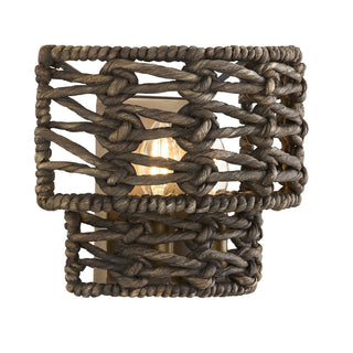 Silencio Two Light Wall Sconce in Riviera Brass