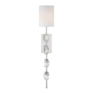 Sebring One Light Wall Sconce in Polished Nickel