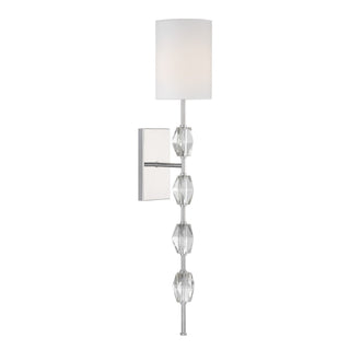 Sebring One Light Wall Sconce in Polished Nickel
