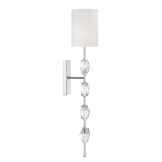 Sebring One Light Wall Sconce in Polished Nickel