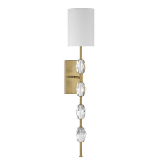 Sebring One Light Wall Sconce in Warm Brass