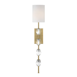 Sebring One Light Wall Sconce in Warm Brass
