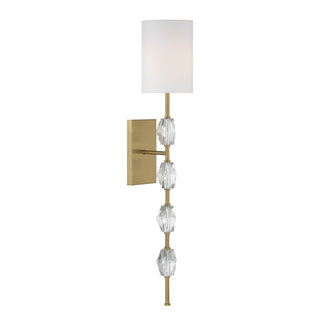 Sebring One Light Wall Sconce in Warm Brass