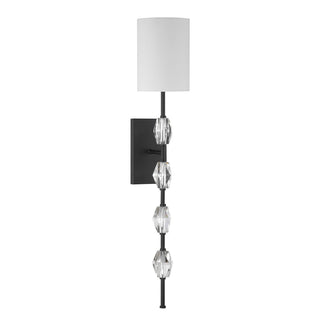 Sebring One Light Wall Sconce in Matte Black