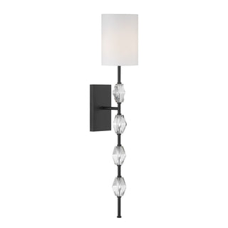 Sebring One Light Wall Sconce in Matte Black