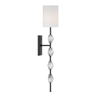 Sebring One Light Wall Sconce in Matte Black