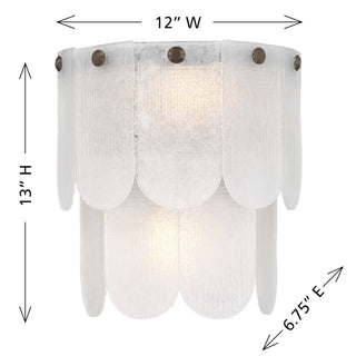Ashton Two Light Wall Sconce in Mediterranean Bronze
