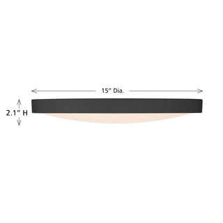 LED Flush Mount in Black