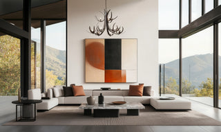 Caribou Caribou 9-Light Tiered Chandelier in Dark Smoke