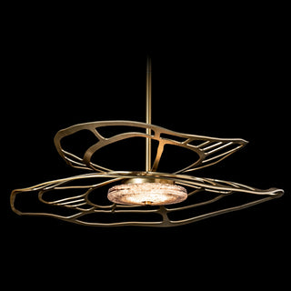Muse Muse LED Large Pendant in Modern Brass
