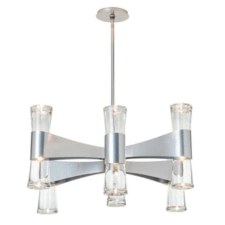 Bellis Bellis 6-Arm 12-Light Round Chandelier in Sterling