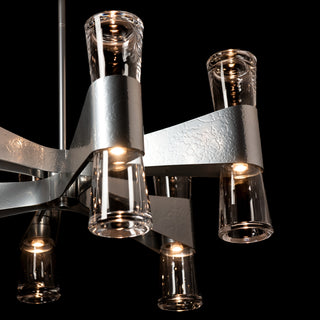 Bellis Bellis 6-Arm 12-Light Round Chandelier in Sterling