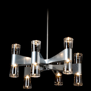 Bellis Bellis 6-Arm 12-Light Round Chandelier in Sterling