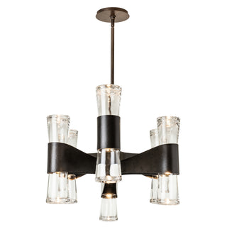 Bellis Bellis 6-Arm 12-Light Oval Chandelier in Dark Smoke