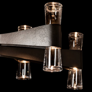 Bellis Bellis 6-Arm 12-Light Oval Chandelier in Dark Smoke