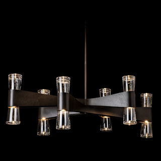 Bellis Bellis 6-Arm 12-Light Oval Chandelier in Dark Smoke