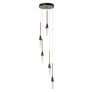 Lilium Lilium 5-Light Round Pendant in Bronze