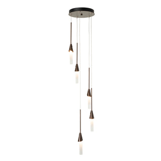 Lilium Lilium 5-Light Round Pendant in Bronze