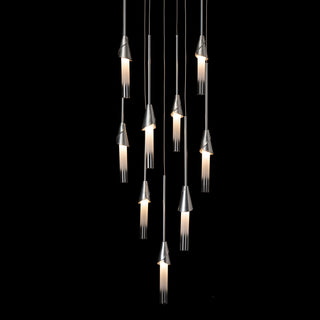 Lilium Lilium 9-Light Round Pendant in Sterling