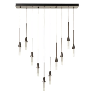 Lilium Lilium 10-Light Linear Pendant in Dark Smoke