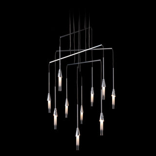 Lilium Lilium 10-Light Mobile Pendant in Sterling