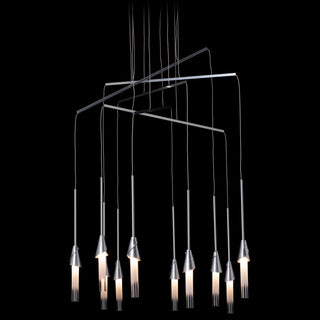 Lilium Lilium 10-Light Mobile Pendant in Sterling