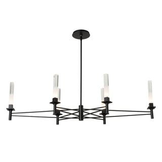 Truss Truss 6-Arm Linear Chandelier in Black
