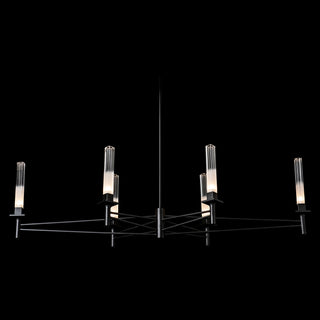 Truss Truss 6-Arm Linear Chandelier in Black
