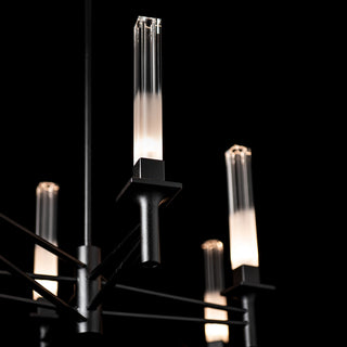 Truss Truss 6-Arm Linear Chandelier in Black