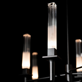 Truss Truss 6-Arm Linear Chandelier in Black