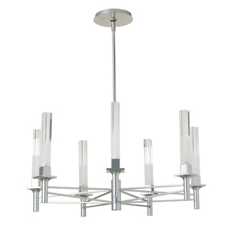 Truss Truss 7-Arm Round Chandelier in Sterling