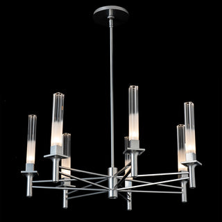 Truss Truss 7-Arm Round Chandelier in Sterling