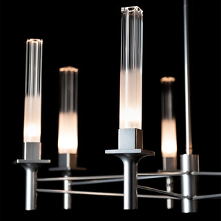 Truss Truss 7-Arm Round Chandelier in Sterling