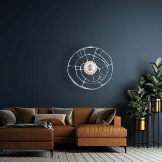 Muse Muse Sconce/Semi-Flush in Sterling