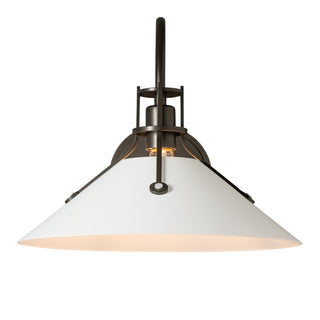 Henry Henry Large Metal Shade Sconce in Dark Smoke