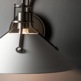 Henry Henry Large Metal Shade Sconce in Dark Smoke