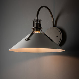 Henry Henry Large Metal Shade Sconce in Dark Smoke