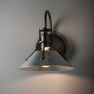 Henry Henry Large Glass Shade Sconce in Black