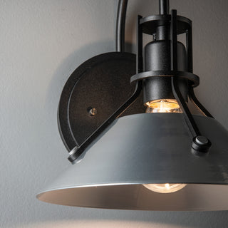 Henry Henry Large Glass Shade Sconce in Black
