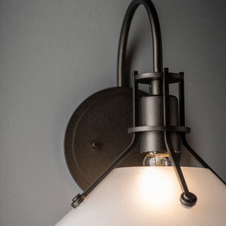 Henry Henry Small Glass Shade Sconce in Oil Rubbed Bronze