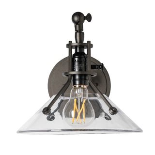 Henry Henry Swing Arm Glass Shade Sconce in Oil Rubbed Bronze